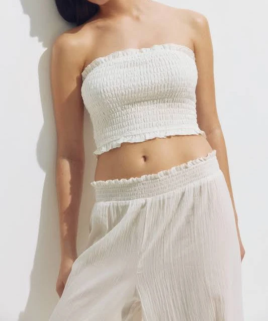 top H&M Ladies Smocked Beach Tube Top H&M $19.99