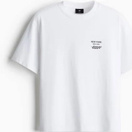 top H&M Men's Loose Fit Printed T-Shirt H&M $12.99