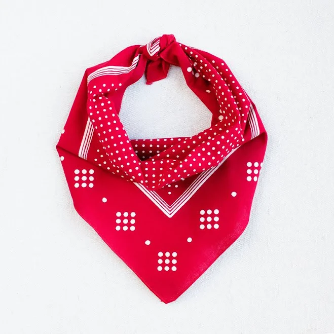 accessory Hand Screen Printed Cotton Bandana Etsy - maryink $25