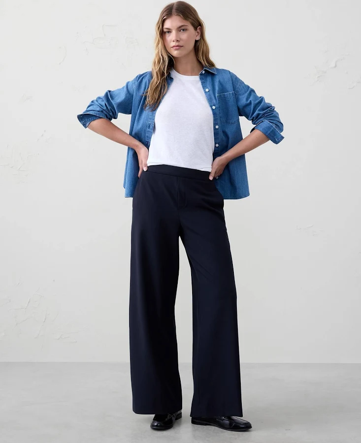 pants Hayden Wide-Leg Pants Banana Republic Factory $60