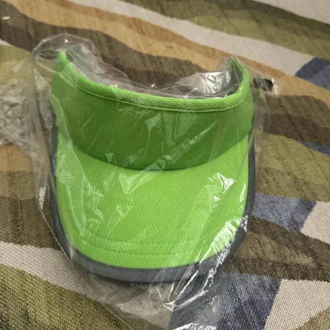 accessory Headsweats Reflective Visor Neon Green With Elastic Backing One Size eBay $20