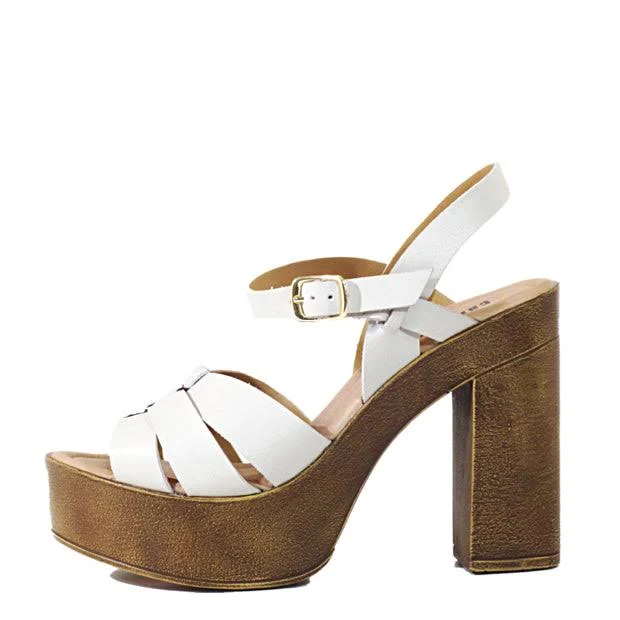 shoes Hollie Wooden Platform Heels Shoegasm $53