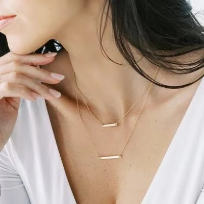 accessory Honeycat Double Layer Bar Necklace Target $28