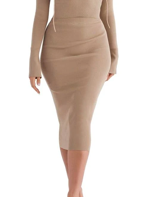 skirt House of CB Women's Heather Knit Midi Skirt Nordstrom $17.8