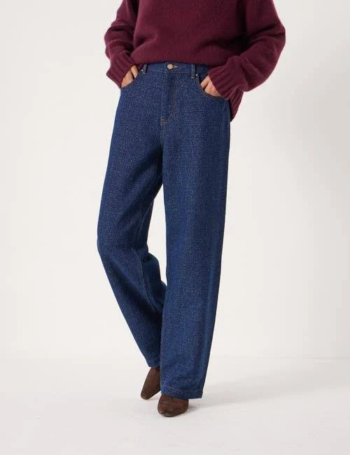 pants Hush Romy Wide Leg Lurex Jeans Nordstrom $183.75