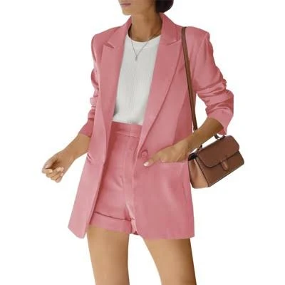 matching set Imily Bela Women's Two-Piece Suit with Long-Sleeve Blazer and Pockets Target $72.1