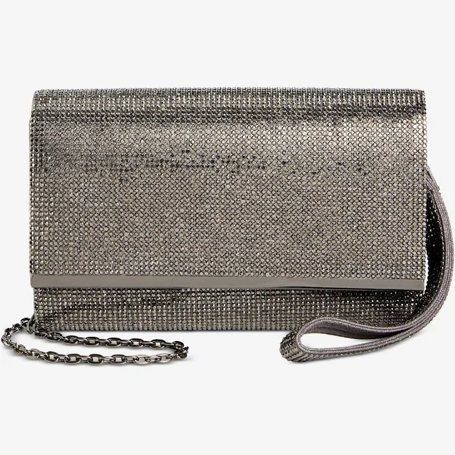 bag INC International Concepts Caitlin Satin and Crystal Clutch Macy's $79.5