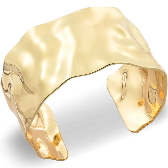 accessory INC International Concepts Women's INC International Gold-Tone Hammered Cuff Bracelet Macy's $22.42