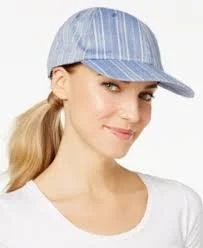 accessory INC International Concepts Women's Striped Cotton Baseball Cap eBay $5.59