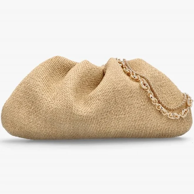 bag Inrouche Beige Woven Clutch Bag Daniel Footwear $141.28