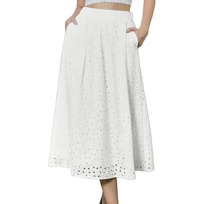 skirt Inspire Chic Women's Boho High Lined Waisted Flowy Midi Skirt Kohl's $44.49