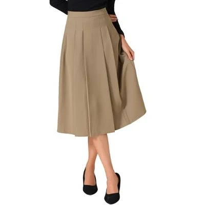 skirt Inspire Chic Women's High Waist A-Line Pleated Midi Skirt Target $40.99