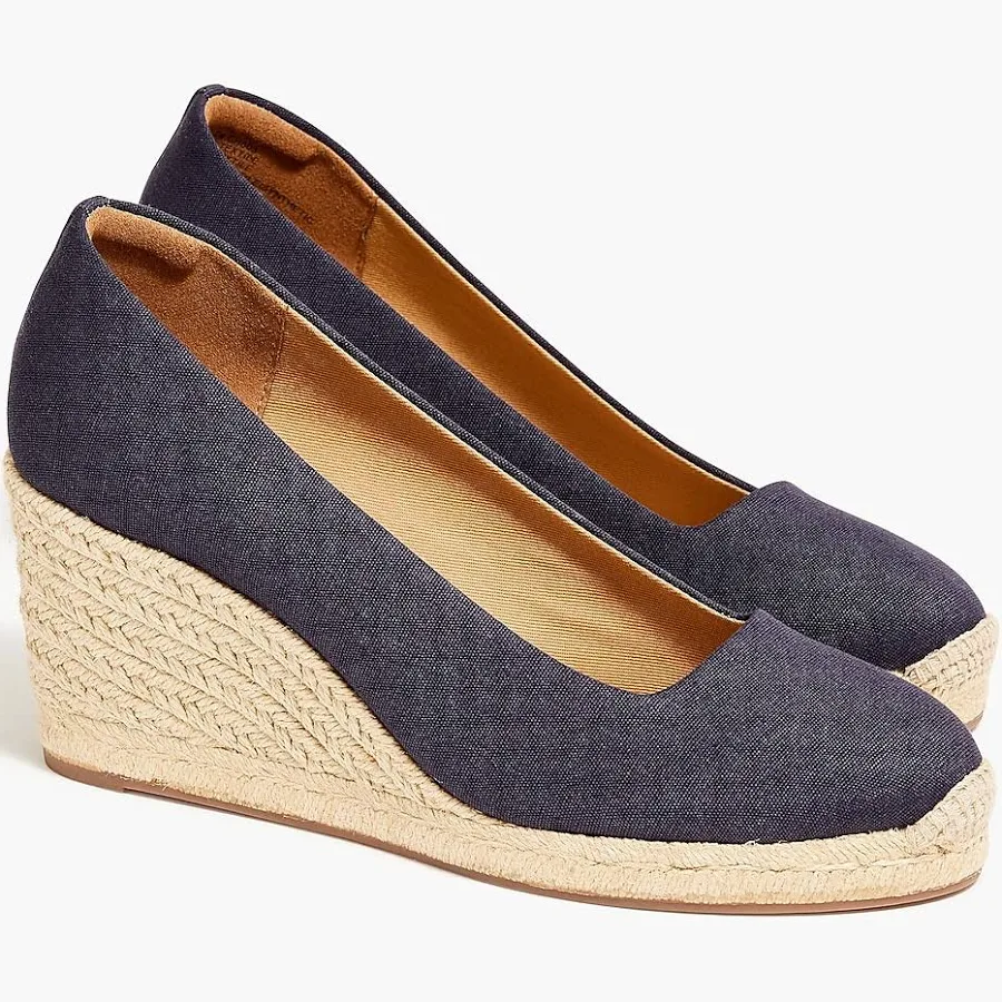 shoes J.Crew Women's Canvas Espadrille Wedge J.Crew Factory $66.5