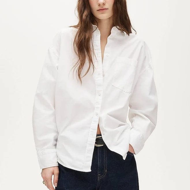 top J.Crew Women's Petite Étienne Oversized Oxford Shirt J.Crew $74.5