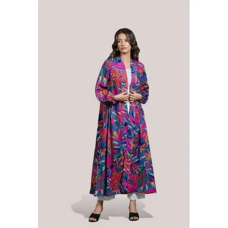 kimono Jack It Up Women's Vibrant Tropical Print Long Kimono Walmart - Jack it Up India $41.99