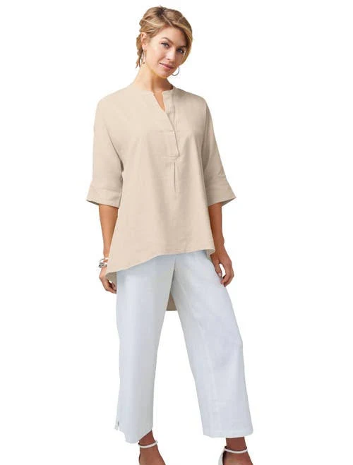 two piece set Jessica London Women's Hi-Low Linen Tunic Nordstrom $48.44