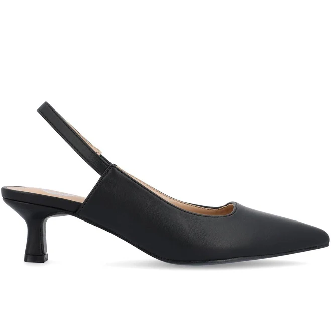 heels Journee Collection Women's Paulina Kitten Heel Slingback Pumps DSW $51.99
