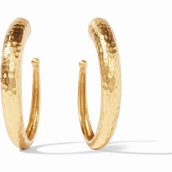 accessory Julie Vos Hammered Hoop Poppy's of Atlanta $95