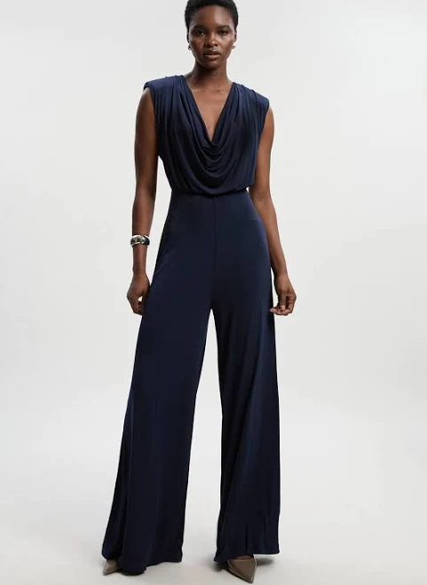 jumpsuit Karen Millen Jersey Crepe Cowl Neck Wide Leg Jumpsuit Karen Millen USA $79