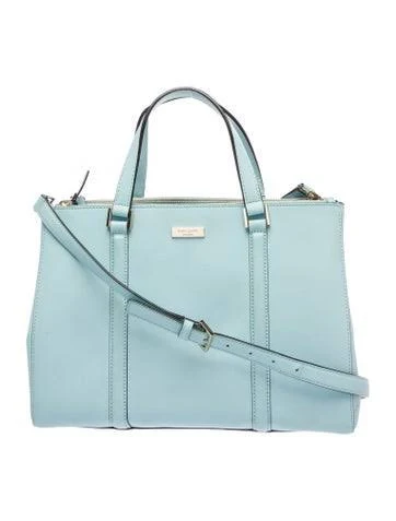 bag Kate Spade New York Saffiano Leather Top Handle Bag in Blue The RealReal $36