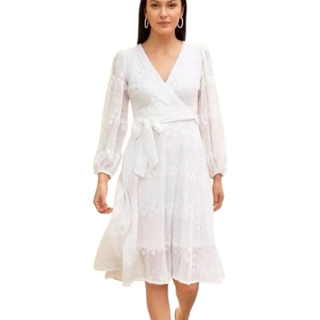 dress Kensie Women's Embroidered Faux Wrap Dress Poshmark $35