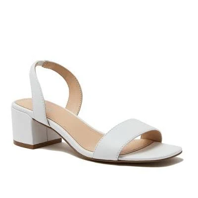 shoes Lands' End Women's Essential Leather Block Heel Sandals Target $119.95