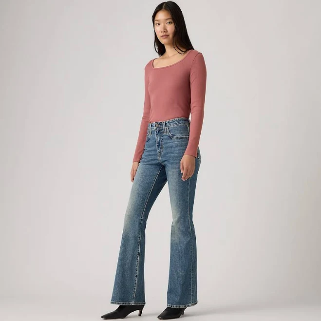 jeans Levi's 726 High-Rise Flare Women's Jeans - Medium Wash 31 x 34 Levi's $99