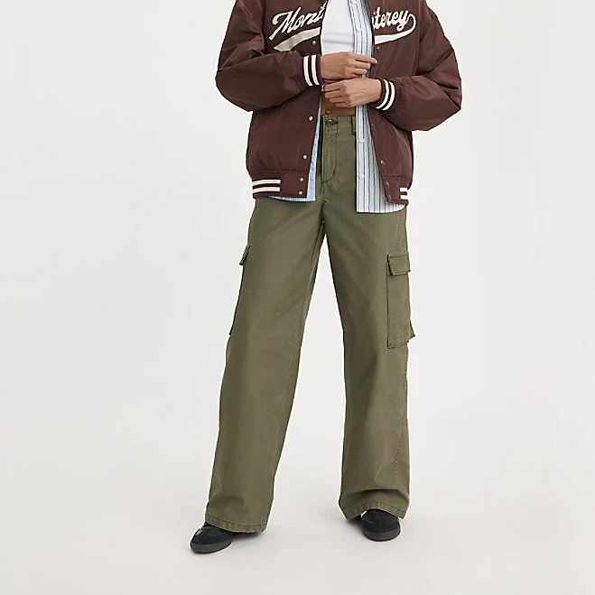 wide leg pants Levi's Women's Baggy Cargo Pants Levi's $70.98