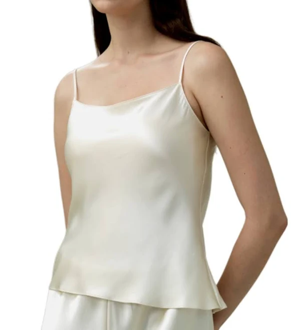 top Lilysilk Women's Double-Faced Silk Charmeuse Camisole Bloomingdale's $109