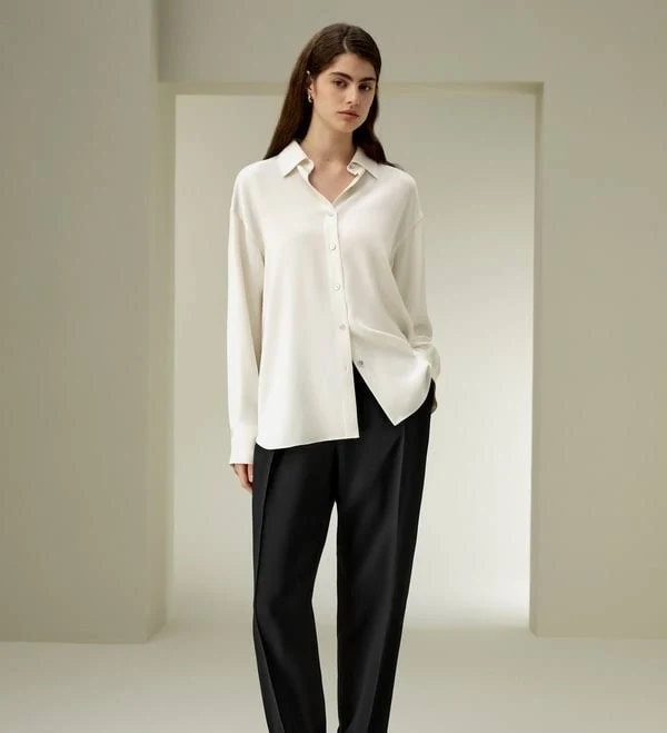 top Lilysilk Women's The One Relaxed Fit Silk Shirt LilySilk $239
