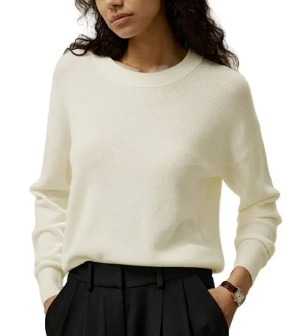 top Lilysilk Women's Wool Crewneck Sweater Bloomingdale's $107.1