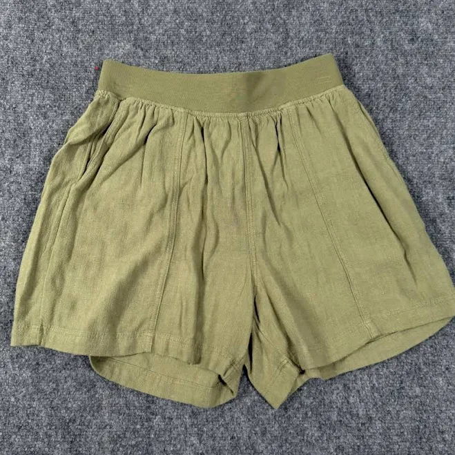 shorts Linen Blend Shorts Olive Green Casual Comfy Summer Beach Boho Pockets eBay - lmdealhub $12.95