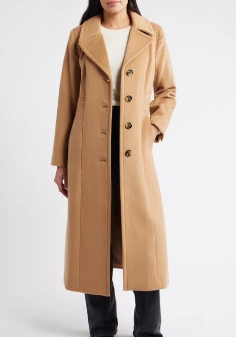 outerwear London Fog Women's Wool Blend Longline Coat Nordstrom $299.99