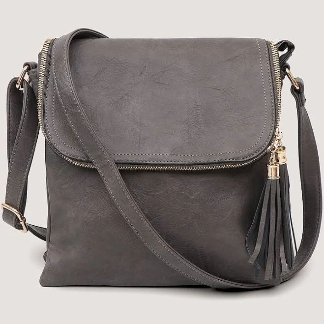 bag Long & Son Foldover Tassel Crossbody Satchel Bag Temptation Gifts $26.98