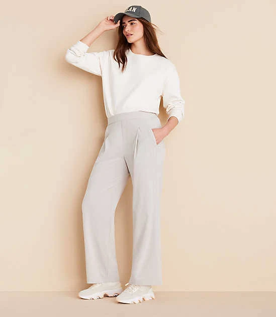 wide leg pants Lou & Grey Wanderweave Wide Leg Trousers LOFT $69.99