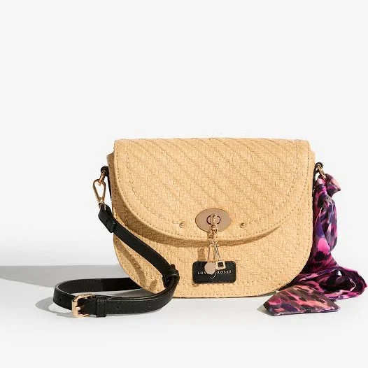 bag Love & Roses Raffia Saddle Cross-Body Bag Next USA $67