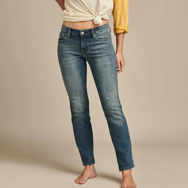 jeans Lucky Brand Women's Mid-Rise Sweet Straight-Leg Jeans Lucky Brand $69.3