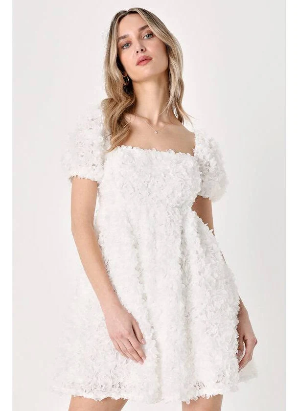 dress Lulus Floral Puff Sleeve Babydoll Dress Poshmark $22