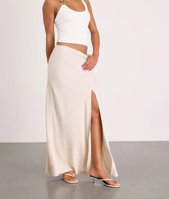 skirt Lulus High-Rise Linen Maxi Skirt Lulus $49
