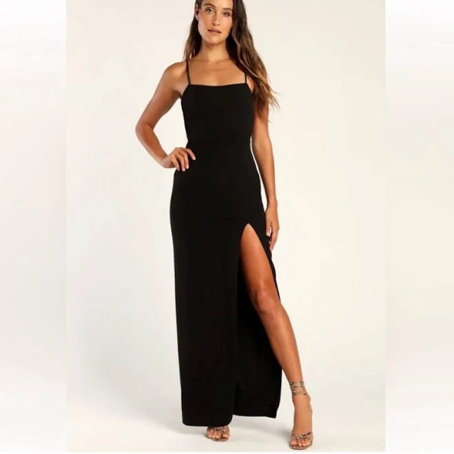 dress Lulus Sleeveless Column Maxi Dress Poshmark $35