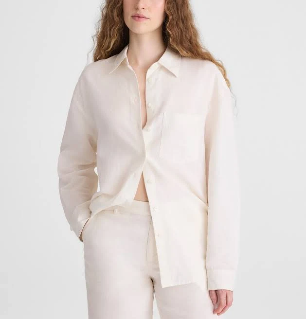 top Madewell Women's Easy Linen Shirt Madewell $110