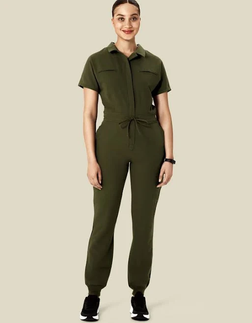 jumpsuit Mandala Women's 7-Pocket Jogger Scrub Jumpsuit Mandala Scrubs $49.99