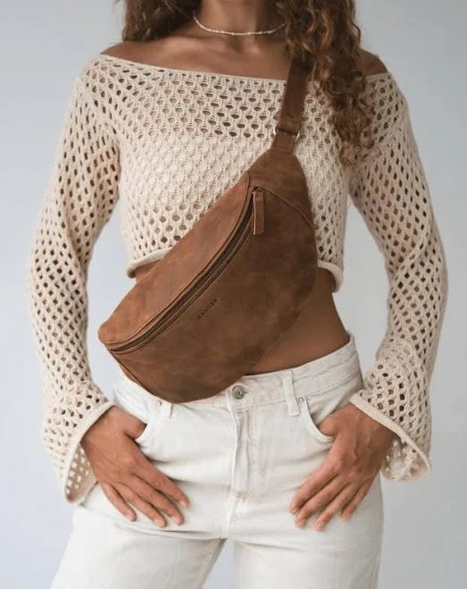 bag MANDRN The Atlas Saddle Brown Leather Fanny Pack Etsy - Seller $209