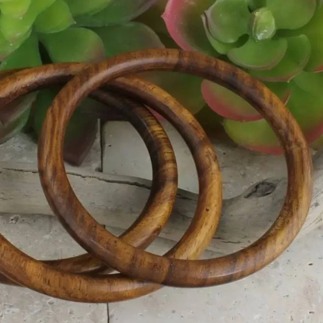 accessory MANGO Wood Bangle Bracelet Set Bon Bini $24