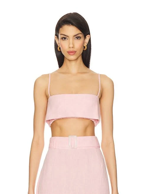 top Matthew Bruch Women's Structured Bandeau Crop Top REVOLVE $157