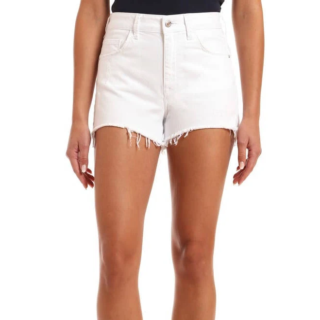 bottom Mavi Women's Rosie High-Waist Ripped Denim Shorts Nordstrom $88