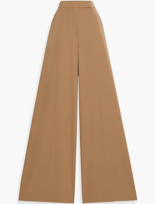 pants Max Mara Ninfa wool-twill wide-leg pants - Women - Camel Pants - IT 44 THE OUTNET $448