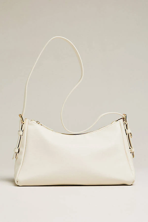 bag Mayka Vegan Leather Shoulder Bag by Melie Bianco in Ivory at Anthropologie Anthropologie $98