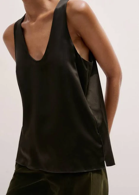 tube top Me+em Women's Silk Satin Tank Top ME+EM $265