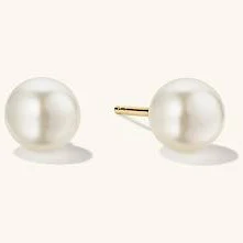 accessory Mejuri 18K Gold Vermeil Pearl Stud Earrings Mejuri $118